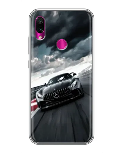 Чехол для Xiaomi Redmi Note 7 с картинкой «Гоночный Mercedes AMG»