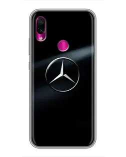 Чехол для Xiaomi Redmi Note 7 с картинкой «Mercedes на металле»