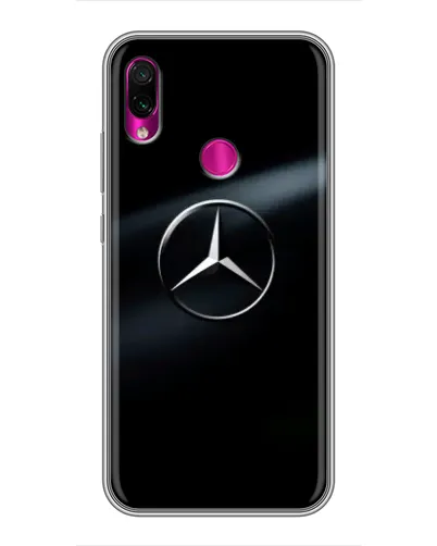 Чехол для Xiaomi Redmi Note 7 с картинкой «Mercedes на металле»