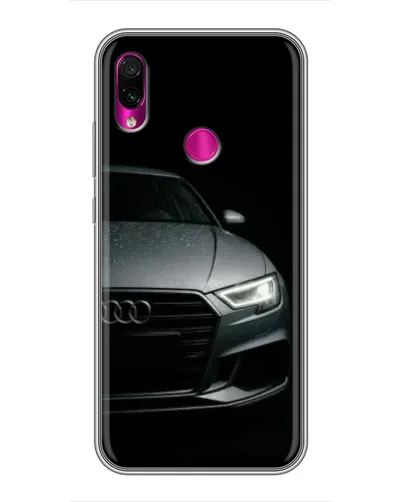 Чехол для Xiaomi Redmi Note 7 с картинкой «Audi — детализация кузова»
