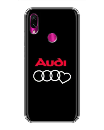 Чехол для Xiaomi Redmi Note 7 с картинкой «Логотип Audi Heart»