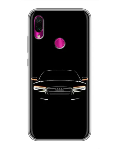 Чехол для Xiaomi Redmi Note 7 с картинкой «Audi — ночной контур»