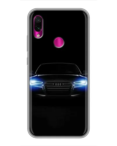 Чехол для Xiaomi Redmi Note 7 с картинкой «Audi в неоне»