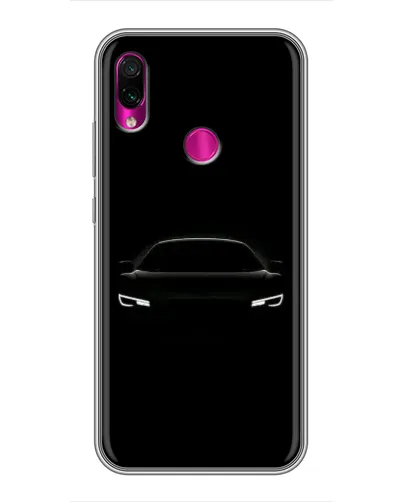 Чехол для Xiaomi Redmi Note 7 с картинкой «Взгляд Audi в темноте»