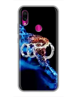 Чехол для Xiaomi Redmi Note 7 с картинкой «Энергия лого Audi»