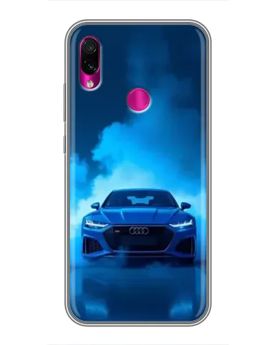 Чехол для Xiaomi Redmi Note 7 с картинкой «Audi — голубая энергия»
