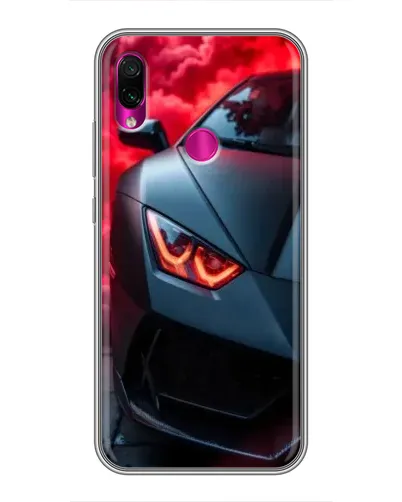 Чехол для Xiaomi Redmi Note 7 с картинкой «Lamborghini красное сияние»