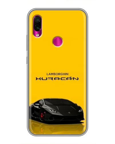 Чехол для Xiaomi Redmi Note 7 с картинкой «Lamborghini Huracan черный»