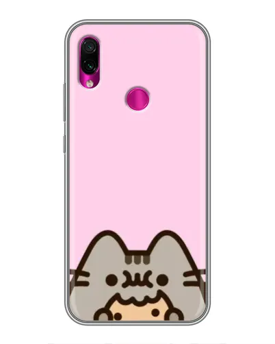 Чохол для Xiaomi Redmi Note 7 з картинкою «Pusheen та печиво»