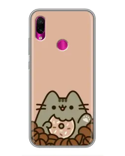Чохол для Xiaomi Redmi Note 7 з картинкою «Кавовий Пушин» Чохол для Xiaomi Redmi Note 7 з картинкою «Кавовий Пушин»