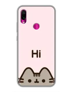 Чохол для Xiaomi Redmi Note 7 з картинкою «Пушин каже Hi» Чохол для Xiaomi Redmi Note 7 з картинкою «Пушин каже Hi»