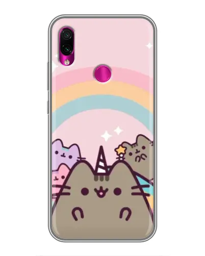 Чохол для Xiaomi Redmi Note 7 з картинкою «Єдиноріг Pusheen»
