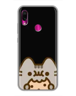 Чохол для Xiaomi Redmi Note 7 з картинкою «Пушин на чорному»