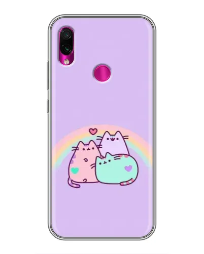 Чохол для Xiaomi Redmi Note 7 з картинкою «Веселкові Пушини»