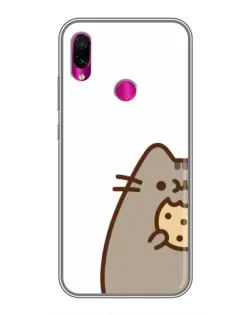 Чохол для Xiaomi Redmi Note 7 з картинкою «Пушин з печивом»