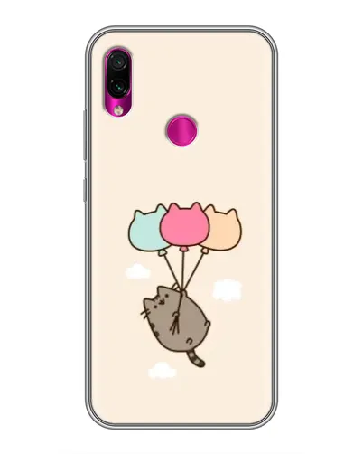 Чехол для Xiaomi Redmi Note 7 с картинкой «Пушин на шариках»
