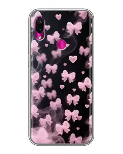 Чехол для Xiaomi Redmi Note 7 с картинкой «Неоновое кружево»