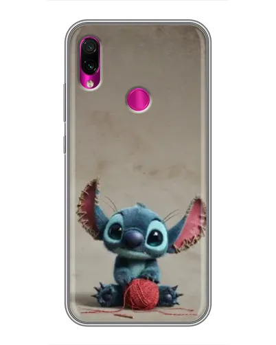 Чохол для Xiaomi Redmi Note 7 з картинкою «Стіч на чоричневому фоні»