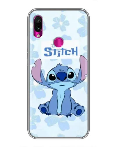 Чохол для Xiaomi Redmi Note 7 з картинкою «Stitch серед квітів»