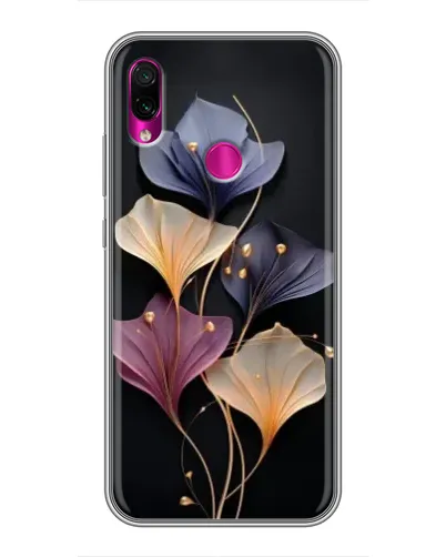 Чехол для Xiaomi Redmi Note 7 с картинкой «Лиловые цветы грации»