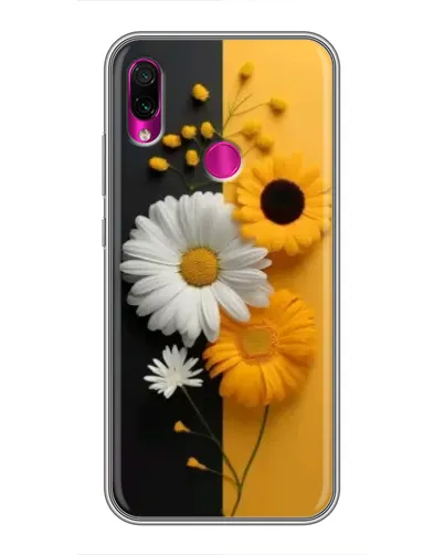 Чехол для Xiaomi Redmi Note 7 с картинкой «Подсолнух и ромашка»