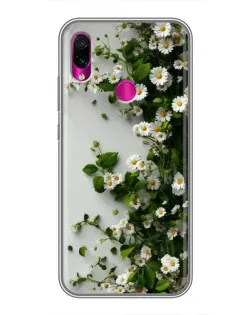Чехол для Xiaomi Redmi Note 7 с картинкой «Ветка мелких белых цветов» Чехол для Xiaomi Redmi Note 7 с картинкой «Ветка мелких белых цветов»