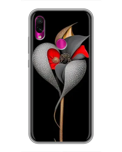 Чохол для Xiaomi Redmi Note 7 з картинкою «Срібна фантазійна квітка» Чохол для Xiaomi Redmi Note 7 з картинкою «Срібна фантазійна квітка»