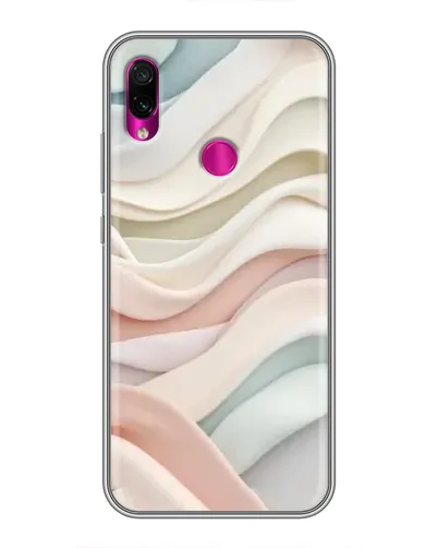 Чехол для Xiaomi Redmi Note 7 с картинкой «Пастельные нежные волны»