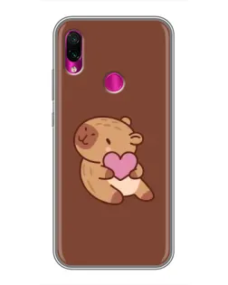 Чохол для Xiaomi Redmi Note 7 з картинкою «Капібара з серцем» Чохол для Xiaomi Redmi Note 7 з картинкою «Капібара з серцем»