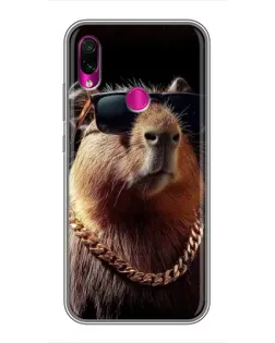 Чохол для Xiaomi Redmi Note 7 з картинкою «Капібара золотий ланцюг» Чохол для Xiaomi Redmi Note 7 з картинкою «Капібара золотий ланцюг»