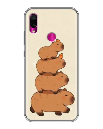 Чохол для Xiaomi Redmi Note 7 з картинкою «Вежа з капібар»