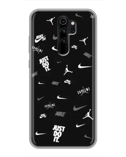 Чехол для Xiaomi Redmi Note 8 Pro с картинкой «Nike Black Pattern» Чехол для Xiaomi Redmi Note 8 Pro с картинкой «Nike Black Pattern»