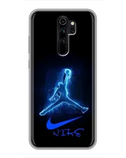 Чехол для Xiaomi Redmi Note 8 Pro с картинкой «Jordan Neon Blue» Чехол для Xiaomi Redmi Note 8 Pro с картинкой «Jordan Neon Blue»