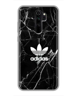 Чехол для Xiaomi Redmi Note 8 Pro с картинкой «Белый мрамор Adidas»