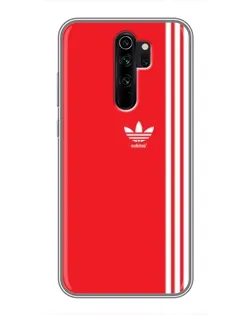 Чехол для Xiaomi Redmi Note 8 Pro с картинкой «Красный минимализм Adidas»