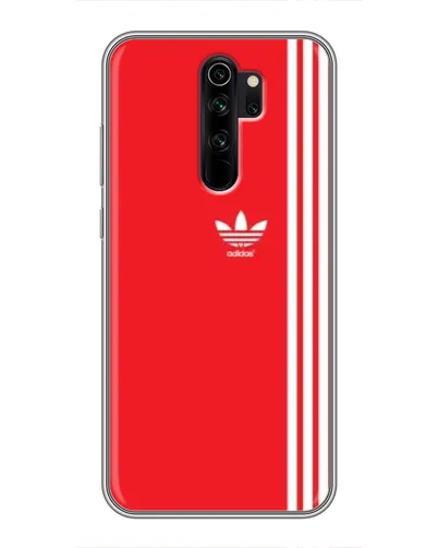 Чехол для Xiaomi Redmi Note 8 Pro с картинкой «Красный минимализм Adidas»