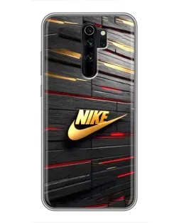 Чехол для Xiaomi Redmi Note 8 Pro с картинкой «Золотой Nike на металле» Чехол для Xiaomi Redmi Note 8 Pro с картинкой «Золотой Nike на металле»
