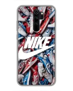 Чехол для Xiaomi Redmi Note 8 Pro с картинкой «Коллаж кроссовок Найк» Чехол для Xiaomi Redmi Note 8 Pro с картинкой «Коллаж кроссовок Найк»