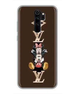Чехол для Xiaomi Redmi Note 8 Pro с картинкой «LV и Микки Маус»