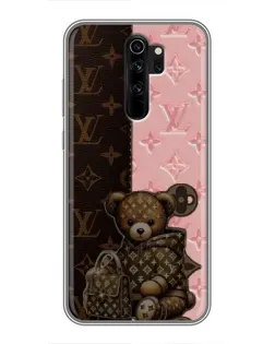 Чехол для Xiaomi Redmi Note 8 Pro с картинкой «Мишка в стиле LV»