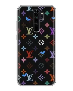 Чехол для Xiaomi Redmi Note 8 Pro с картинкой «Цветная монограмма LV»