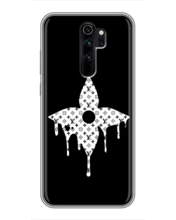 Чехол для Xiaomi Redmi Note 8 Pro с картинкой «Цветочная монограмма»
