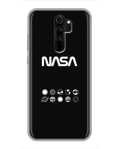 Чехол для Xiaomi Redmi Note 8 Pro с картинкой «NASA — технический принт» Чехол для Xiaomi Redmi Note 8 Pro с картинкой «NASA — технический принт»