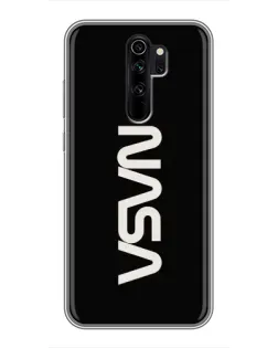 Чехол для Xiaomi Redmi Note 8 Pro с картинкой «NASA — вертикальный логотип»