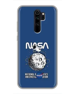 Чехол для Xiaomi Redmi Note 8 Pro с картинкой «NASA — лунная миссия»