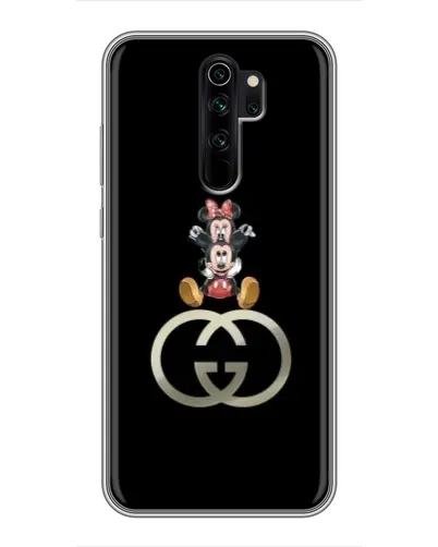 Чехол для Xiaomi Redmi Note 8 Pro с картинкой «Минни Маус на лого»