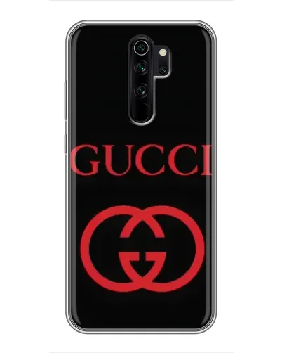 Чехол для Xiaomi Redmi Note 8 Pro с картинкой «Gucci — красный логотип»