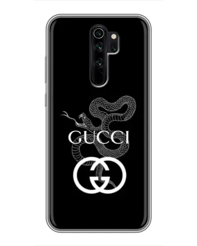 Чехол для Xiaomi Redmi Note 8 Pro с картинкой «Gucci — серебряная змея»