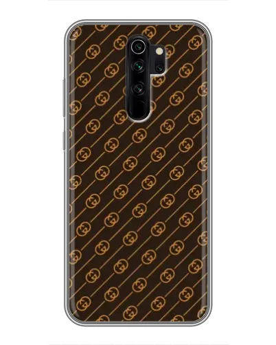 Чехол для Xiaomi Redmi Note 8 Pro с картинкой «Gucci — золотые диагонали»