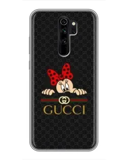 Чохол для Xiaomi Redmi Note 8 Pro з картинкою «Мінні Маус Gucci — чорний» Чохол для Xiaomi Redmi Note 8 Pro з картинкою «Мінні Маус Gucci — чорний»